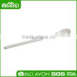 Hotel used long handle plain white candy custom spoon