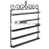 5 Tier Black Metal Scrollwork Design Nail Salon Polish Display Rack thumbnail-2