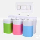 Plastic Bathroom Set Accessaries Toothbrush Holder , Toothpaste Wall Holder , Bethroom Storage Rack thumbnail-4