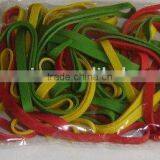 70% colour natural rubber band (mix color ,small packing)