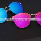New Luxury Harajuku Round Sunglasses Color Film Eyes And Tide Restoring Ancient Ways Dazzle Colour Round Frame Sunglasses thumbnail-4