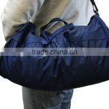 Navy Blue 420D Polyester Expandable Carry-on Duffel Bag thumbnail-5