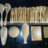 Bamboo Flatware Spoon and Fork Set