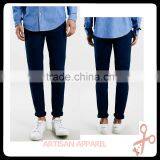 Indigo Stretch Skinny Chinos Pants for Male Latest Design Cotton Mens Cheap Chino Casual Pants thumbnail-1