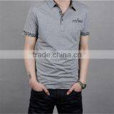 China Factory 100% Polyester Polo T-shirt Men's With Fake Pocket Color Combination Polo Shirts thumbnail-2