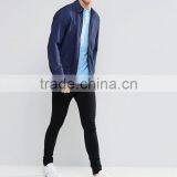 Cheapest Embroidery Logo Long Sleeve Button Placket Blue Men's 100% Cotton Pique 200g Casual Slim Fit Solid Blank Polo Shirt thumbnail-4