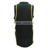 Black Selling Basketball Fabrics Mesh Jersey thumbnail-2