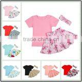 High Quality Baby Clothes 2pcs Girls Shirts and Skirt Soft Baby Clothing Sets thumbnail-1