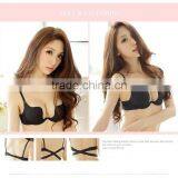 New Fashion Three Quarters Cup Sexy Seamless Push up Bra Set thumbnail-5