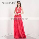 2017 Garment Factory New Arrived High Fashion Design Layered Lace Dress Woman Evening Dress thumbnail-2