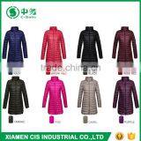 Hot Sale European Style Multi Color Lightweight Lady Winter Long Down Jacket thumbnail-1