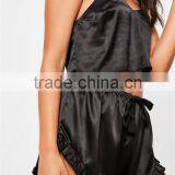 MGOO Fashion Foshan Factory Satin Cami Shorts Pajamas Sets Wholesale Night Satin Robes For Women Sleepwear thumbnail-4