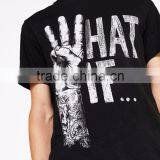 Customize Text Print T-Shirt For Man Stylish Discharge Printing Pattern Fashion Casual Tee 100% Pure Cotton Material Soft Short thumbnail-4