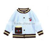 Trim Contrast Latest New Style Raglan Cardigan Sweater thumbnail-1