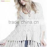 Wholesale Ladies Knitted Wool Poncho thumbnail-1
