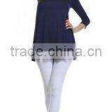 2016 Blouse and Shirt for Ladies Fashion Elbow Sleeve Tunic Blouse With Soft Flowy Drape thumbnail-2