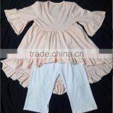 Children Sets Girls Ruffle Outfit Top and Capri Back to School Clothing Set Korean Kids Clothes Wholesale thumbnail-2