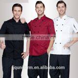 China Unisex Long and Short Sleeve Coat Catering Jackets White Chef Uniforms thumbnail-1