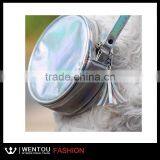 Silver Holographic Travel Round Pouch thumbnail-4
