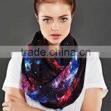 Space Galaxy Infinity Scarf Loop Scarf Circle Scarf Spring Summer Fall Winter Session Gift Ideas for Her Girlfriend Wife thumbnail-5