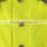 Fluorescent Long Sleeve hi Vis Safety Europe Birdeye Polyester Mens Reflective Polo Shirt thumbnail-5