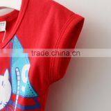 Wholesale Summer Cotton Printing Sleeveless Girls Baby Swing Top Set thumbnail-4