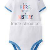 100% Cotton Baby Rompers Printed Color Short Sleeve Baby Onesie thumbnail-2