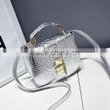 2017 Mini Chain C Snake pu Leather Shoulder Bag Woman Pink Handbag thumbnail-5