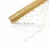 Golden At Random Pattern 48cm,1Roll Organza Jewelry Gift Flower Wrapping thumbnail-1