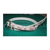 Printing PU apparel dressy belts for women Rural style , nickle and lead free