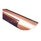 Half - round Metal / Aluminum Rain Gutters Durable U type for house roofing water carrying