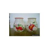 Ceramic flower pot,ceramic flower vase(fruit pattern)