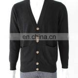 China Factory Directly Supply Sport Style Solide Color Cashmere Cardigans for Men thumbnail-1