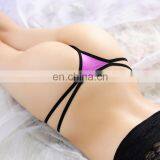 Factory Price Sexy Open Crotch Thong Panties Mature Women Lace G-String Underwear thumbnail-2