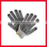 cotton gloves with pvc dots/pvc dot palm cotton glove