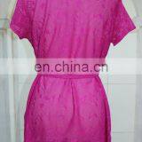 Lace Material Girl T-shirt at the Top of the World Design for Good Sale thumbnail-5