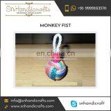 Highly Indulged Stylish Monkey Fist Nautical Rope Keychain Available for Bulk Sale