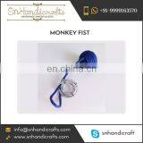 Simple Design Ultra-Light Monkey Fist Nautical Rope Keychain Available from Seller