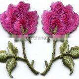 High Quality Custom Iron on Embroidery Patch Flowers thumbnail-3