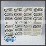 factory wholesale nickel hollow out name badge label