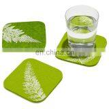 Custom Design Red Color Cup Heated Drink Coaster Holder Table for Drinks Felt Coasters Kung fu Tea Ceremony Accessories thumbnail-3