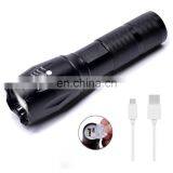 Aluminum Alloy Waterproof Tactical Flashlight Rechargeable Led Flashlights For Outdoors thumbnail-2