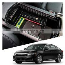 Interior Accessories Parts Silicone Armrest Rest Storage Box Center Control Console Organizer Tray For Honda Accord 2018-2021