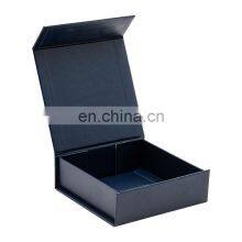 Luxury Small Rigid Navy Blue Magnetic Lid Gift Box Packaging for Small Product Wrapping thumbnail-3