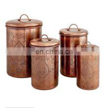 Copper Antique Large Canister Sets