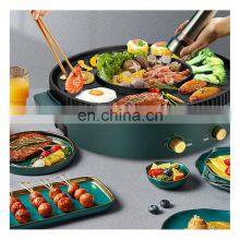 Smokeless Commercial Teppanyaki Mini Hotpot Bbg Sandwich Round Electric Salamander Grill thumbnail-4