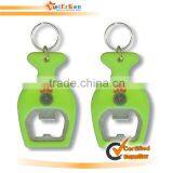 2014custom Wine Beer Pvc Shape Bottle Opener Keychain for Promotion