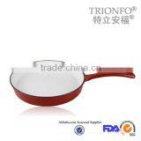 Lightening Red Enamel Cast Iron Grill Plate