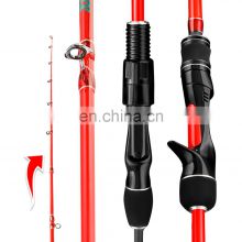 JOHNCOO Light jigging rod PE0.8-1.5 Boat Fishing rod For Cuttlefish 1.68m 1.8m 1.98m Solid Sensitive Tip Snapper Rod