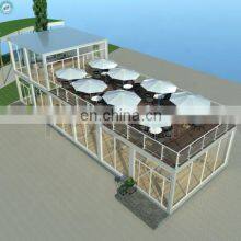108sqm Full Glass Food Containers Restaurant 2 Storey Coffee Shop Fast Food Restaurant Design Drink Shop thumbnail-4